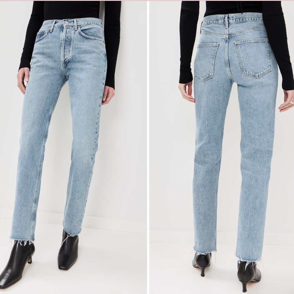 AGOLDE Lana Mid Rise Straight Jeans  Lana Mid Rise Straight Jeans